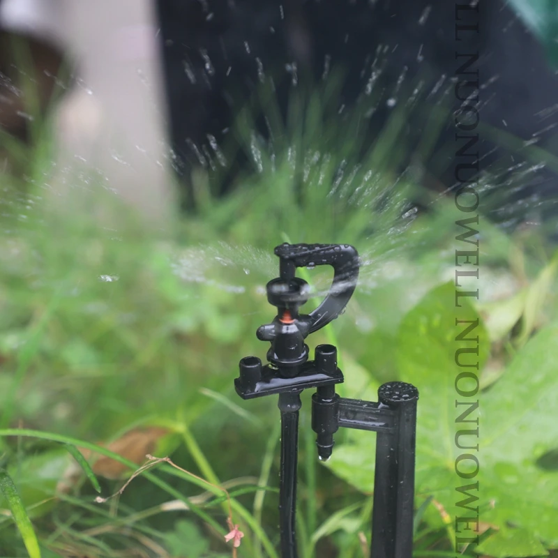 

5Pcs Black G-Type Rotary Nozzle Irrigation Sprinkler Nozzle Support Spike Watering Sprinklers Stakes Garden Water Connectors