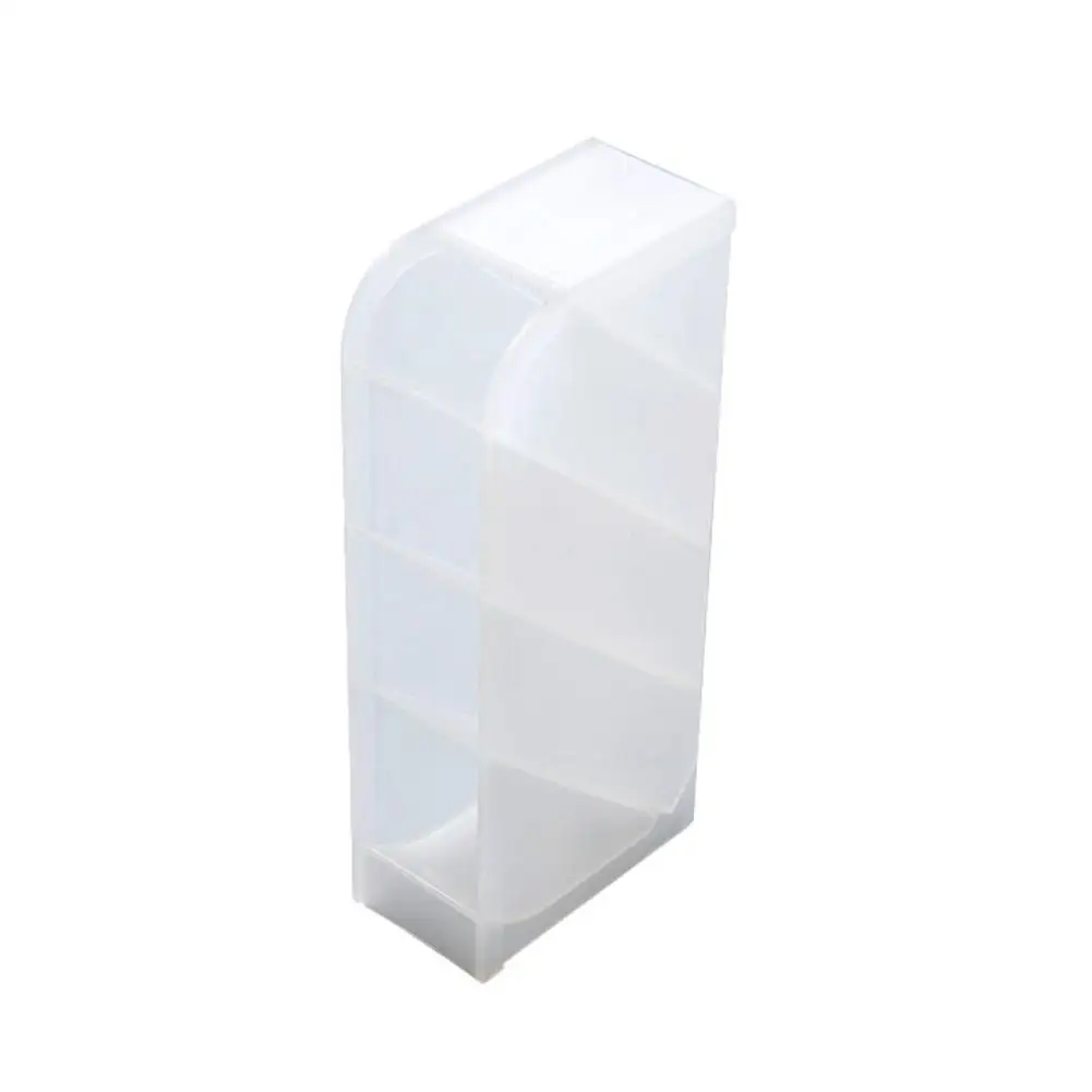 

8 models Multi-function 4 Grid Desktop Pen Holder Office Pencil Black Pen Clear Desk Plastic White Storage Organizer Cases E8X5
