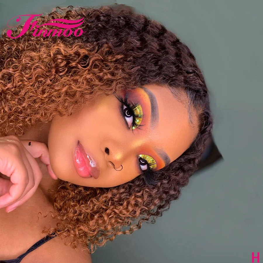 Монгольский кудрявый парик медовый блонд кружевные передние человеческие