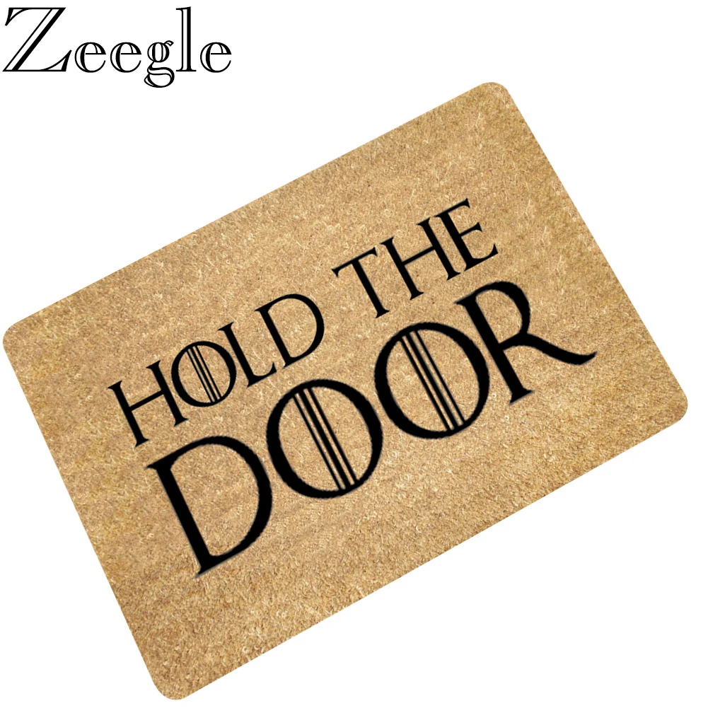 Забавный входной напольный коврик Zeegle приветственные коврики нескользящий