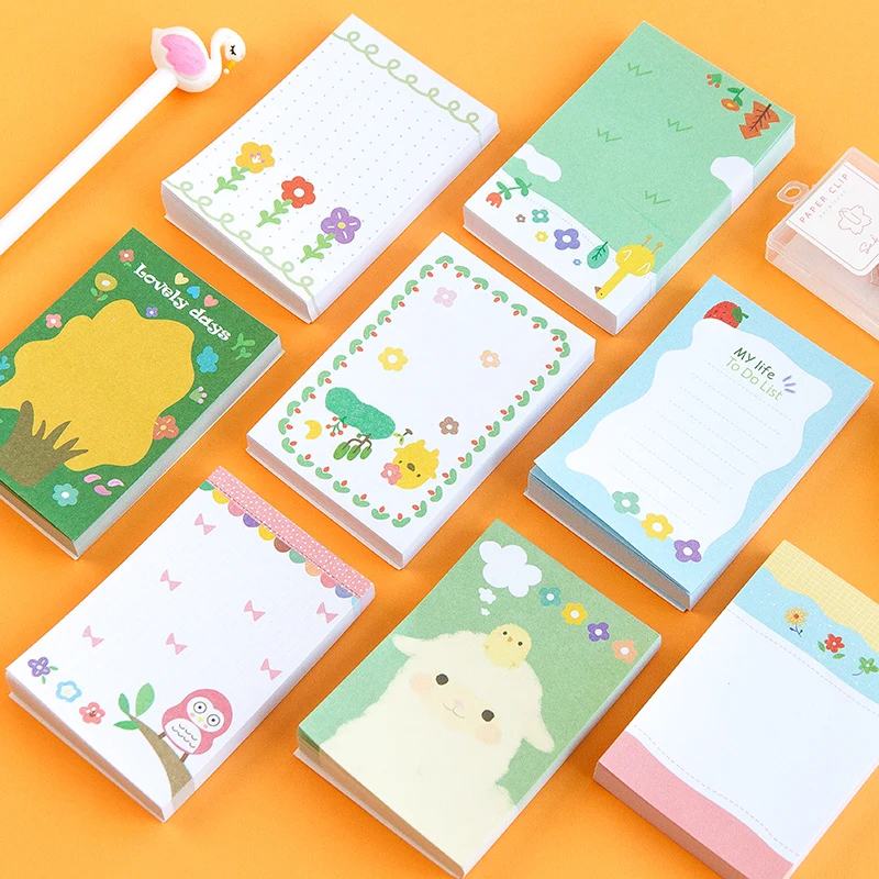 8 шт./лот панья Цветочная серия креативное свежее сообщение Блокнот для