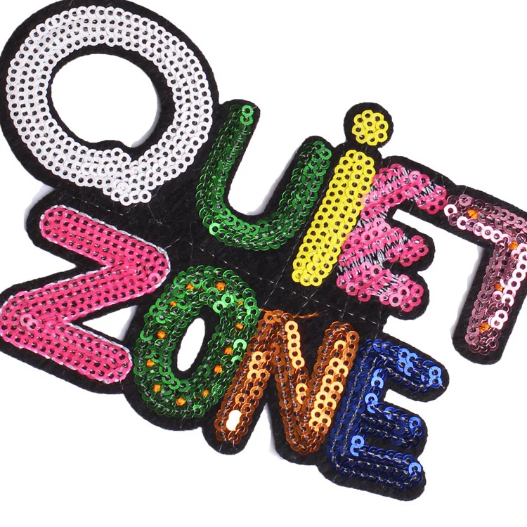 Розовая помада буква блестки аппликация наклеиваемая утюгом значки украшения