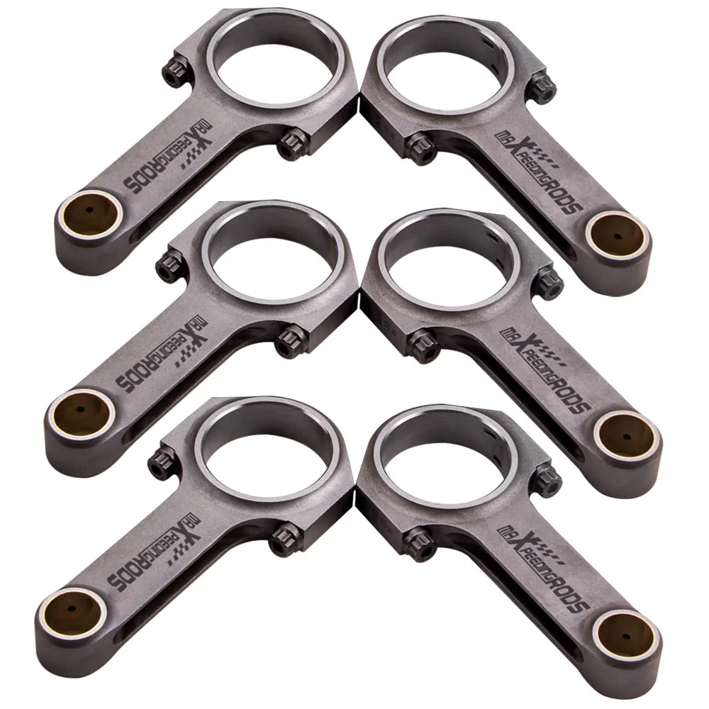 

Connecting Rod Rods for Porsche 3.2 carrera 911 3.3 Turbo Conrod Bielle Pleuel H-beam Conrod 800+HP ARP2000 EN24 Floating Pin