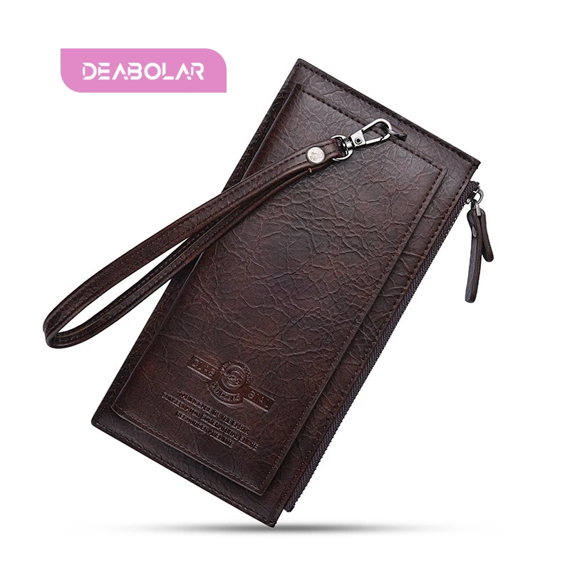 Сумка для мобильного телефона на молнии мужчин мягкое ультратонкое мужское