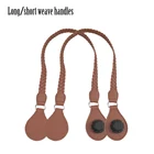 Новинка, 1 пара, Длинные Короткие плетеные ручки из искусственной кожи с отрывным концом для классической мини-сумки Obag, женская сумка, сумка через плечо