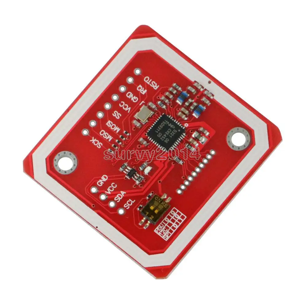 1set PN532 NFC RFID Wireless Module V3 User Kits Reader Writer Mode IC S50 Card PCB Attenna I2C IIC SPI HSU for arduino | Электроника