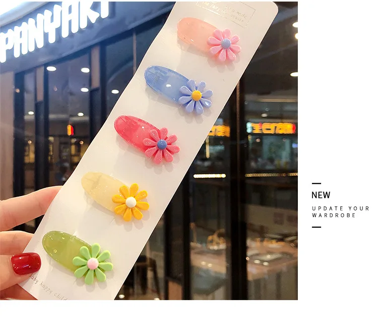 5 шт./компл. блестящие аксессуары для волос в виде принцессы с фруктами и