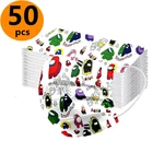 1050 шт., одноразовые маски для детей, с фильтром