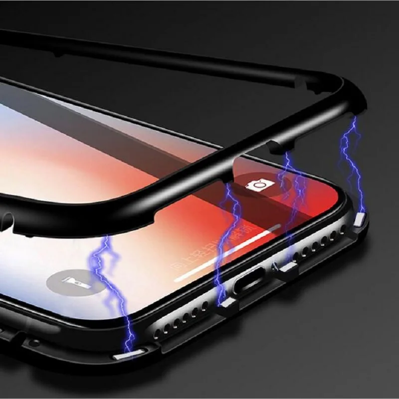 Металлический чехол из закаленного стекла для HAWEI Mate10 20 P20 lite Nova3 4e Y9 Honor 8X 10 v10 9i v play