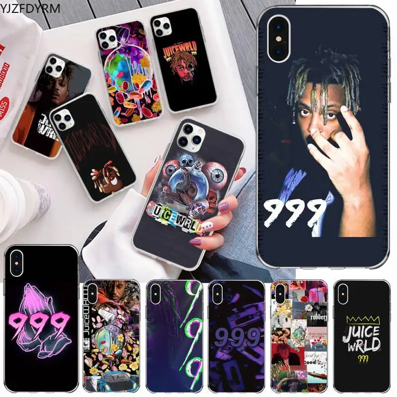 Чехол для телефона Juice WRLD Hip Hop 999 из мягкого резинового материала для iPhone 11 Pro XS MAX 8 7 6 6S Plus X 5S SE 2020 XRей.