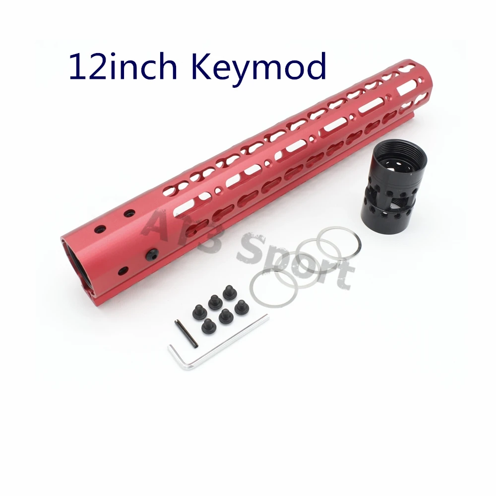 12-дюймовый Сверхлегкий Keymod/M-lok стиль поручень Пикатинни Бесплатная поплавковая