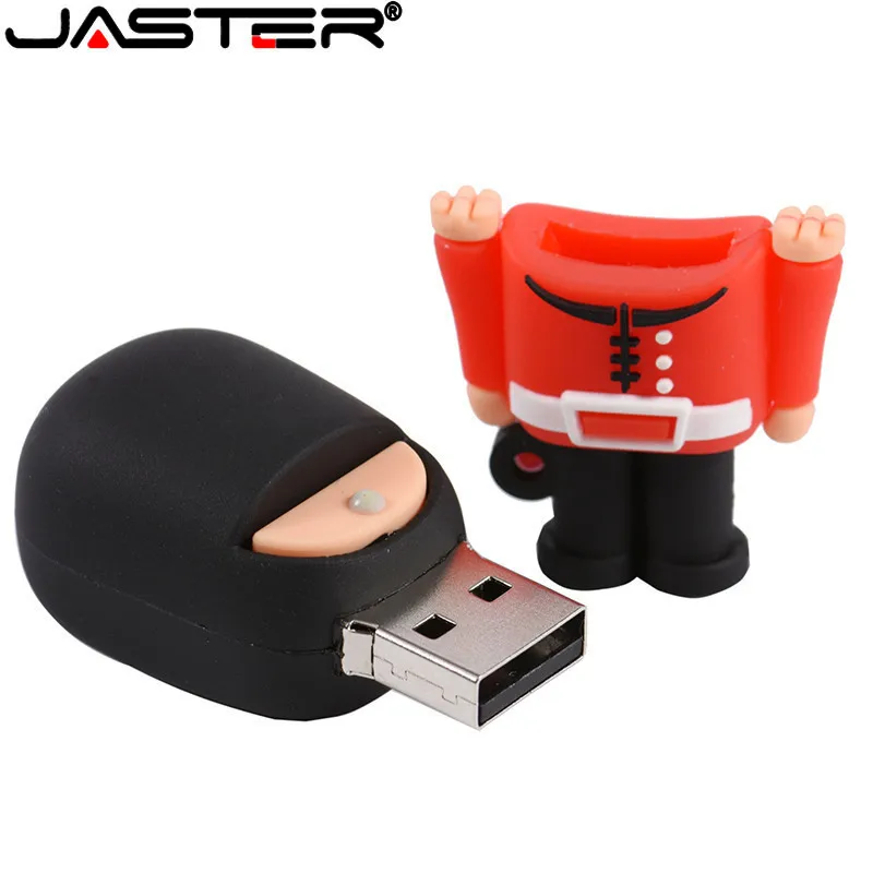 JASTER Новый горячий USB флэш накопитель красивый Британский охранник мультяшный
