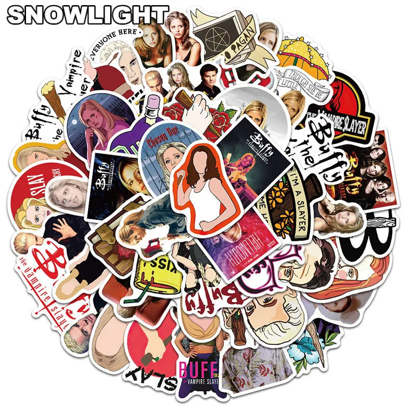 10/50pcs/set Cartoon Buffy The Vampire Slayer Classic TV Series Mix Graffiti Stickers For Laptop Diy Case Luggage Skateboard