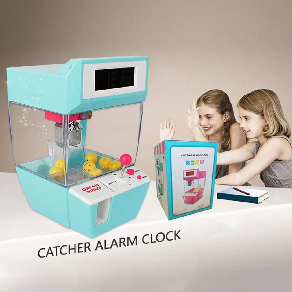 

Catcher Alarm Clock Coin Operated Game Machine Crane Machine Candy Doll Grabber Claw Arcade Machine Automatic Toy Kids Children