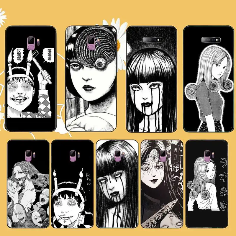 

Junji Ito Terror Horror Anime Phone Case For Samsung galaxy A S note 10 7 8 9 20 30 31 40 50 51 70 71 21 s ultra plus
