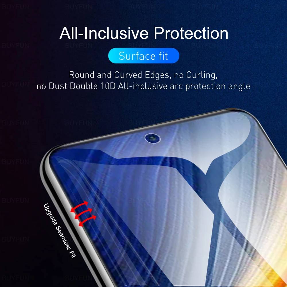 Фото Мягкая Гидрогелевая пленка с полным покрытием 6 в 1 для Xiaomi Poco X3 Pro защита экрана Мягкая Гидрогелевая пленка с полным покрытием 6 в 1 для Xiaomi Poco X3 Pro защита экрана