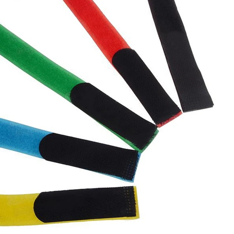 Многоразовые самоклеящиеся кабельные стяжки 20x300 мм 10 шт. обратная Пряжка