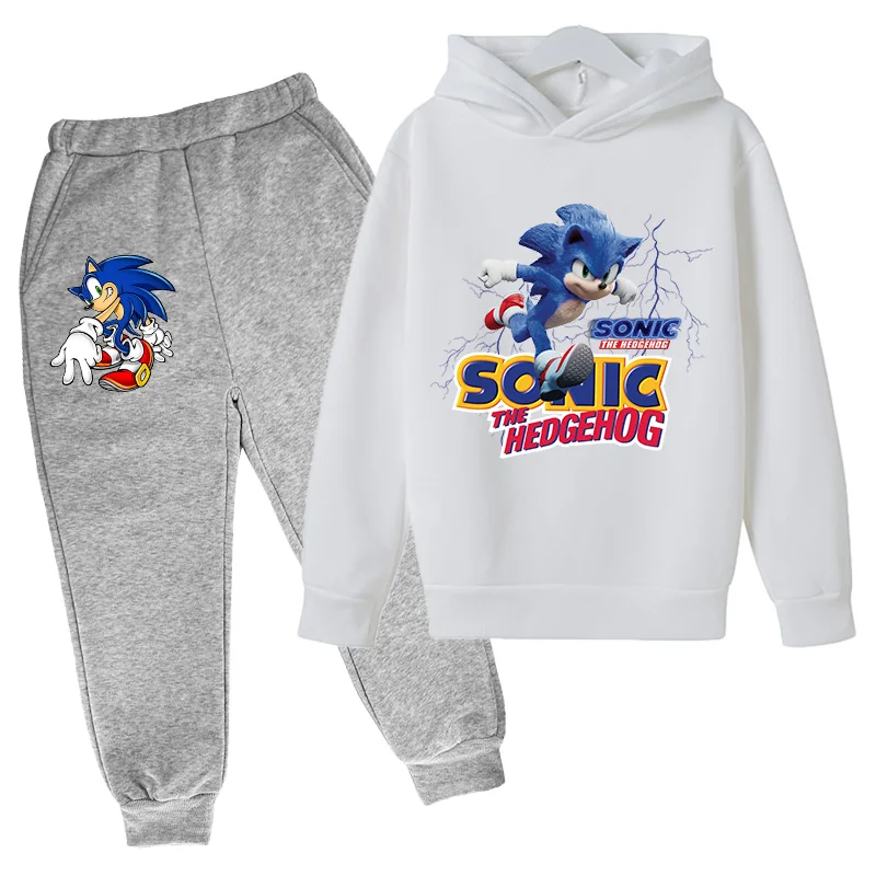 

Children's clothing 4-14T boys and girls pure cotton supersonic-speed printing suit children's spring and autumn hoodie baby clo