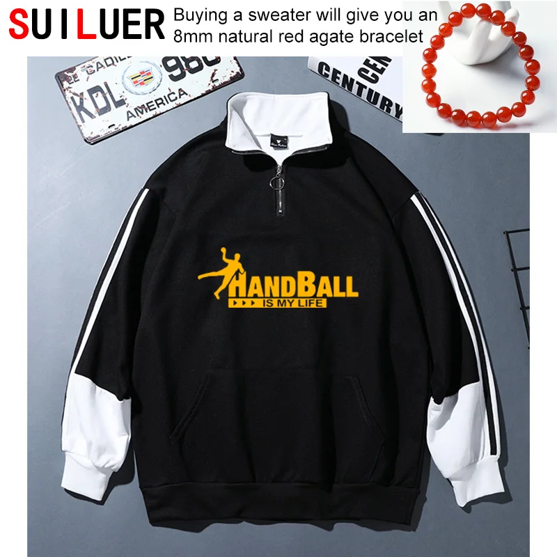 

Handball Is My Life Creative Women Men Sports Sweatshirts Long Sleeve 100% Cotton Casual Hoodies Pullovers Camisetas Masculina