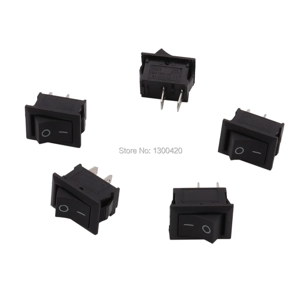 5 шт./компл. 2 Pin KCD1 квадратный корабль рокер фонарь переключатель фар для