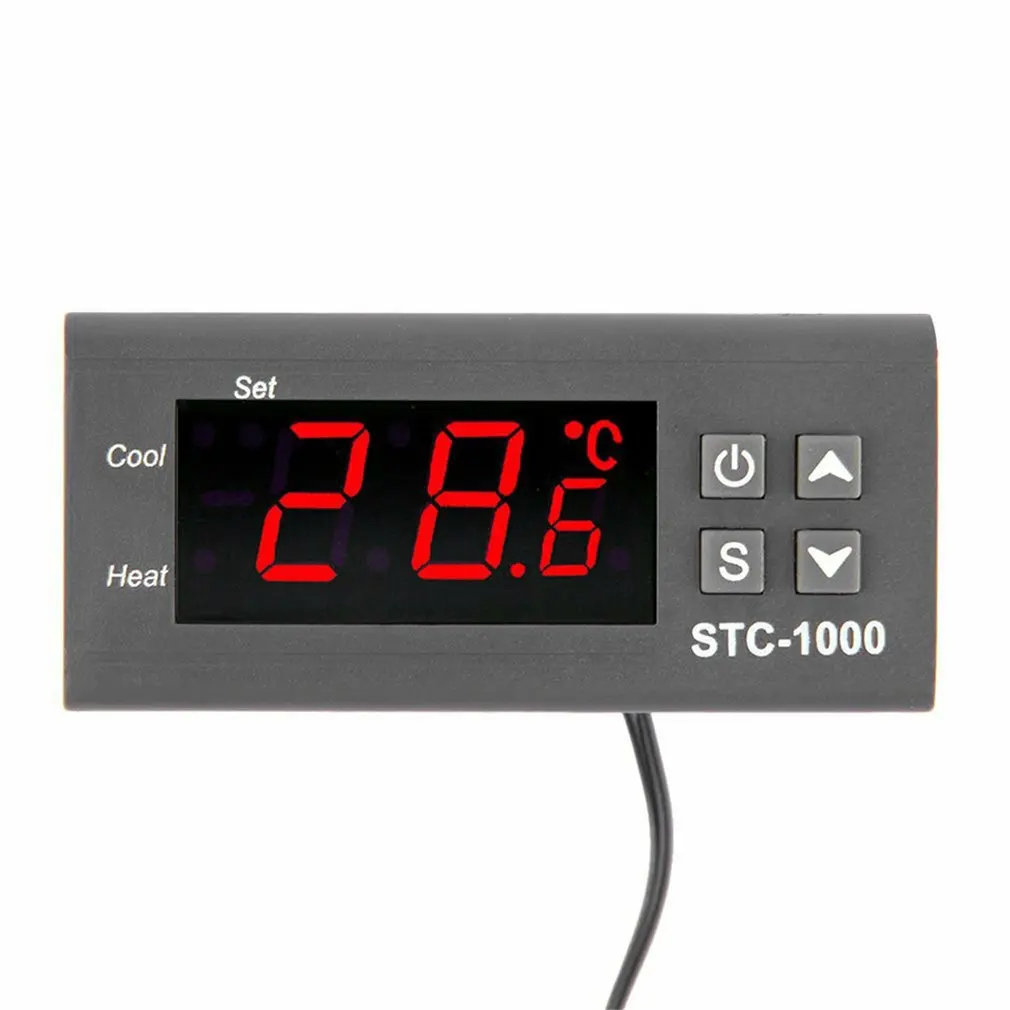 Thermostat stc-1000 ABS Aquarium hatching seafood machine Electronic digital microcomputer temperature controller switch 1 Piece |