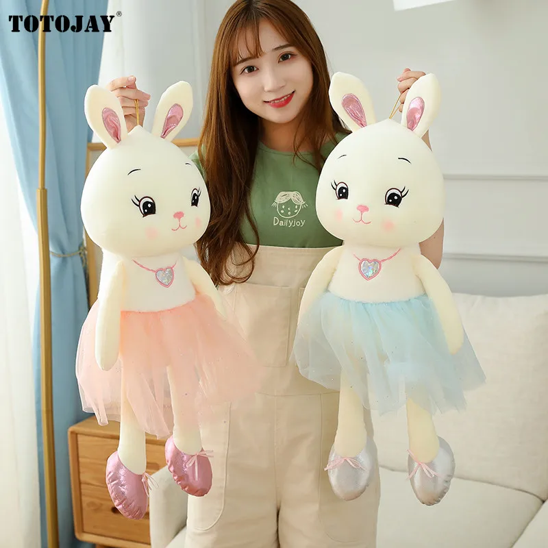 

Lovely Ballet Cow Plush Toys with Skirt Soft Stuffed Cute Rabbit Animals Dolls Baby Appease Toys for Kids Girls Birthday Gifts