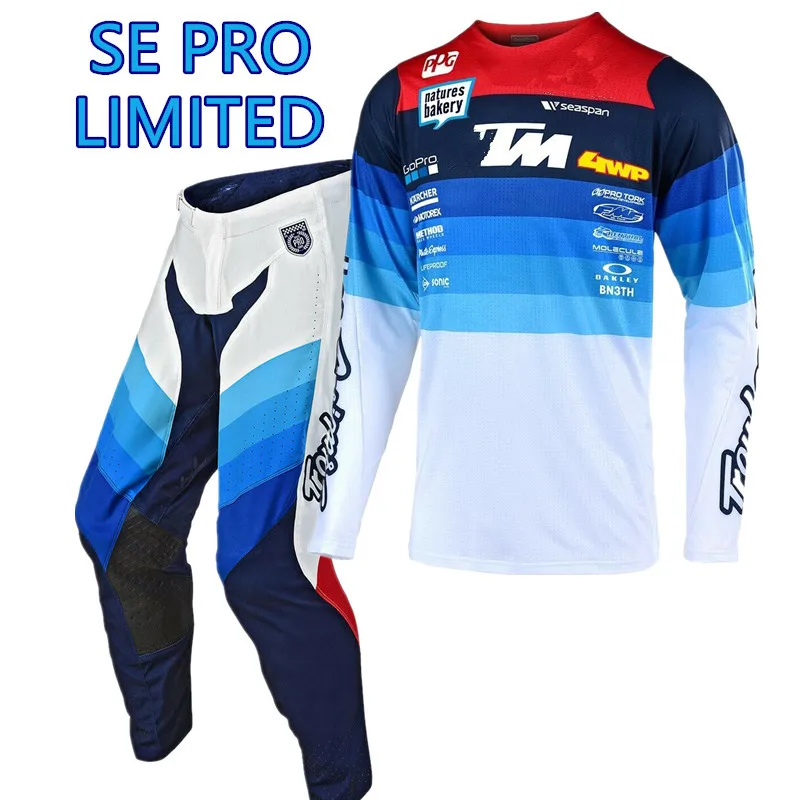 TLD RACING Se PRO MX БРЮКИ и Джерси комбо для мотокросса мотоциклетный костюм мото байк