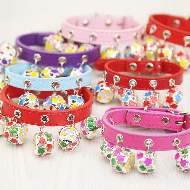 Легкие в носке кошачий ошейник с колокольчиком Регулируемая пряжка собаки для