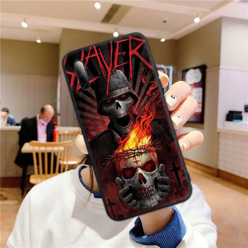 

Slayer Rock Band Trend Etui Painting Phone Case for Samsung A02 A52 A20S A12 A20E A30S A32 A40 A50S A51 A70 A72 A80 Fundas
