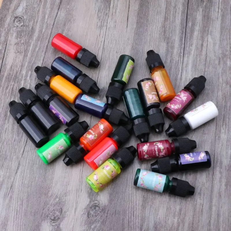 

Epoxy Pigment 20 Colors Liquid Epoxy Resin Dye Each 0.35oz Epoxy Colorant Highly Concentrated Resin Pigment NonToxic Resin Color