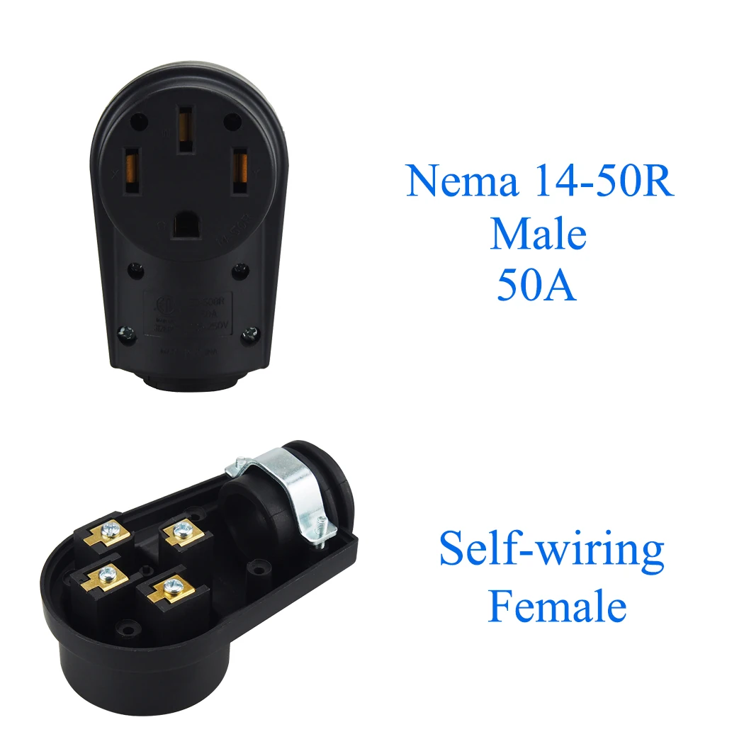 Запасная розетка JORINDO [Nema 14 50R] запасная Nema 50R для тяжелых двигателей 50 А|Удлинители