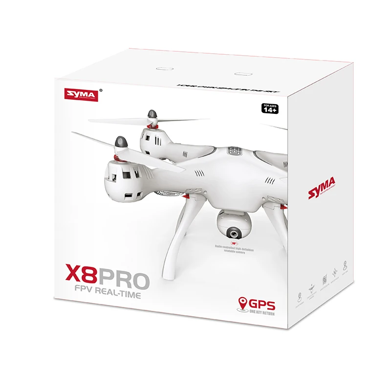 SYMA X8PRO GPS Дрон WI-FI с видом от первого лица 720P HD Камера или в режиме реального
