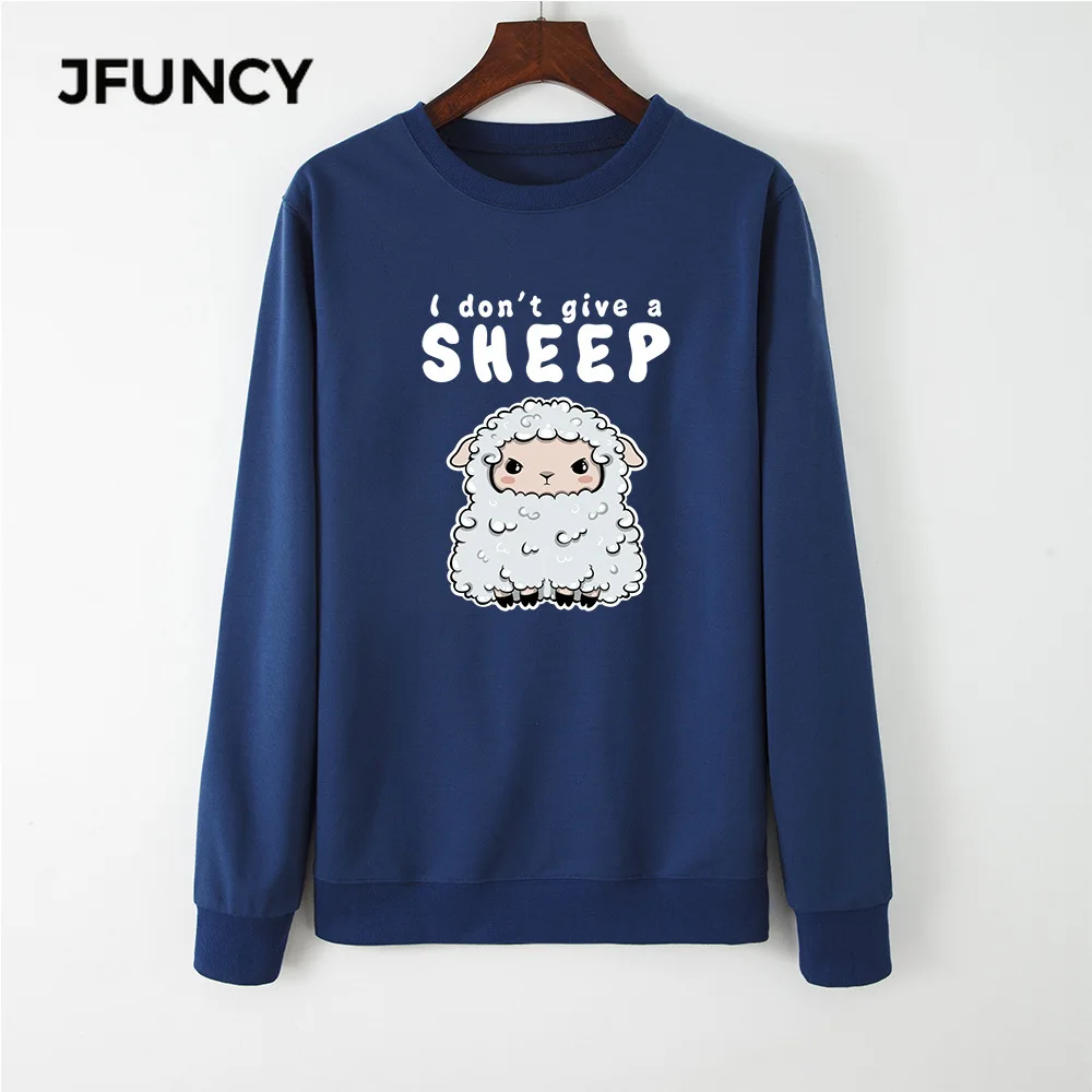 JFUNCY Женская Толстовка пуловер уличная Повседневная для девочек с принтом Милый