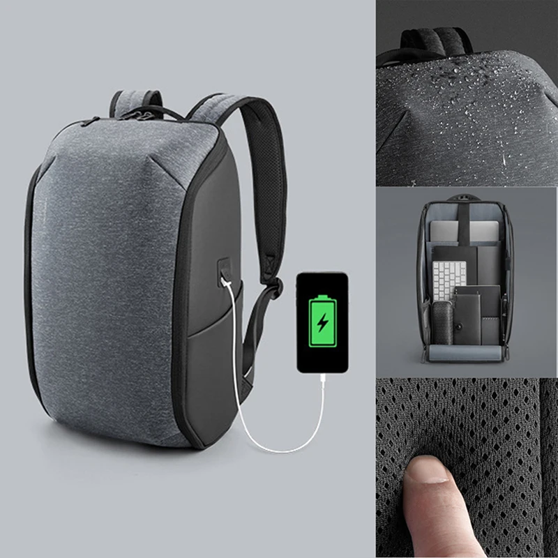 

2020 New Wear-Resistant Business Men's Backpack Student School Bags Computer Bag Storage Backpack Usb Charging Backpack