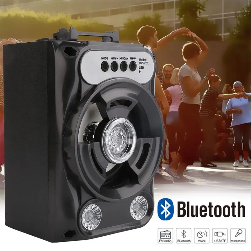 Large Size Bluetooth Speaker Wireless Sound System Bass Stereo with LED Light 24BB | Электроника