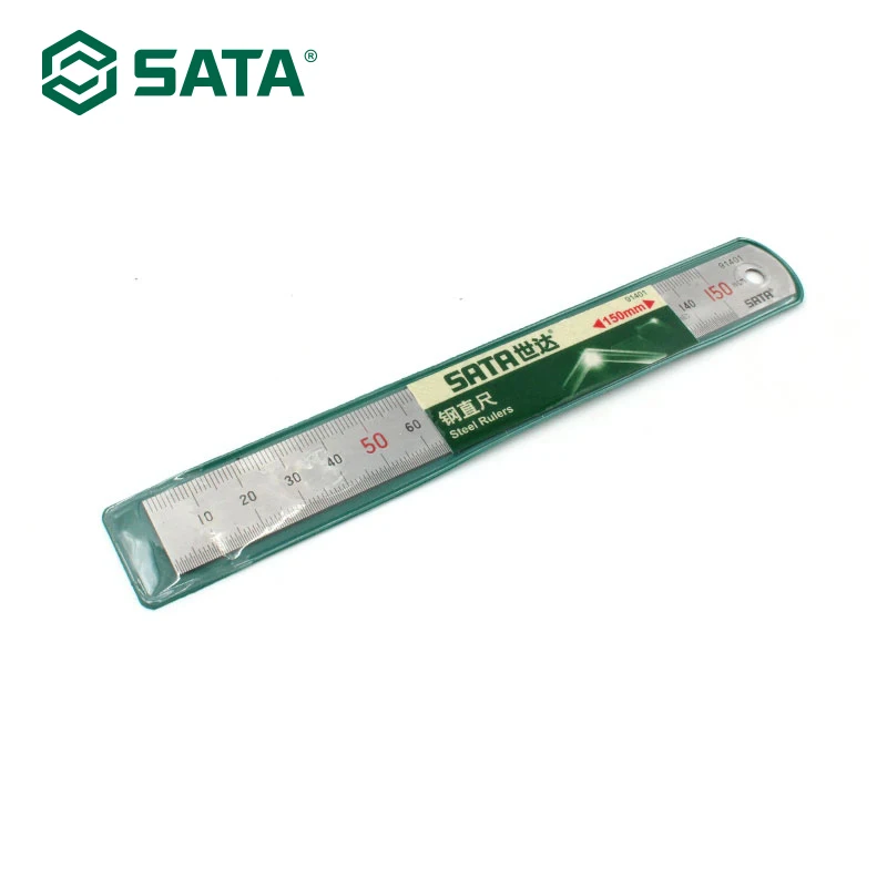 Линейка из нержавеющей стали SATA линейка 150 мм 91401 | Инструменты