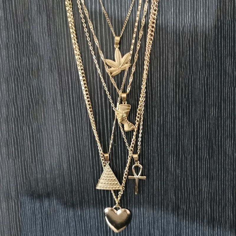 HebeDeer ожерелье кленовый лист цепочка женское сердце ювелирный светильник желтого