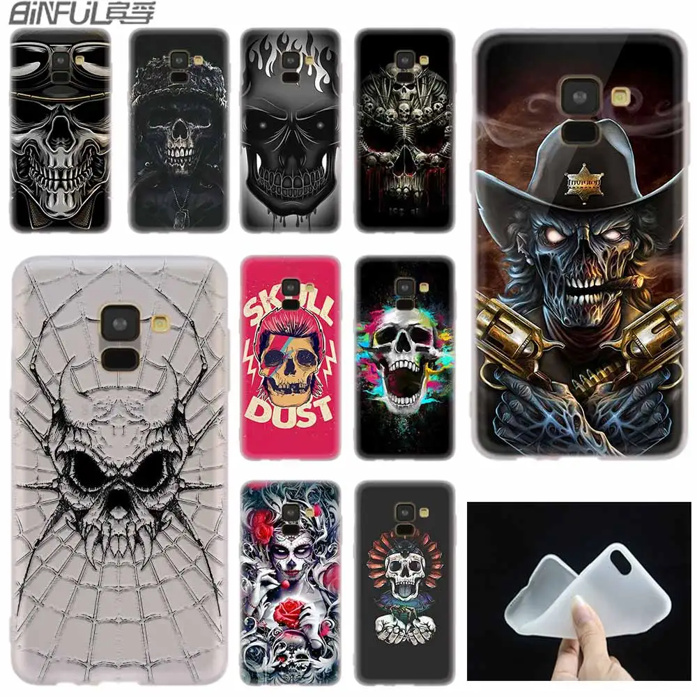 Элегантный винтажный Чехол с черепом силиконовый чехол для телефона Samsung A50 A70 A80