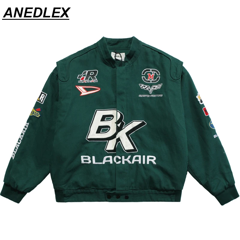 

2021 New Women Coats Motorcycle Jacket Racing Embroidery Men Cotton Jacket Winter Hip Hop High Street Bomber Baseball Jackets