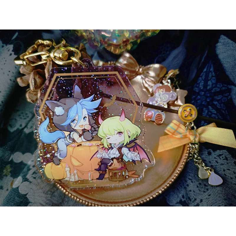 

Anime Keychain Promare Lio Fotia Galo Thymos Scene Acrylic Keyring Strap Figure