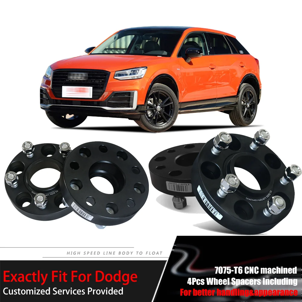

Teeze 4pcs 5X114.3 67.1CB 25mm Thick Hubcenteric Black Colour Wheel Spacer Adapters For Dodge Caliber / Avenger