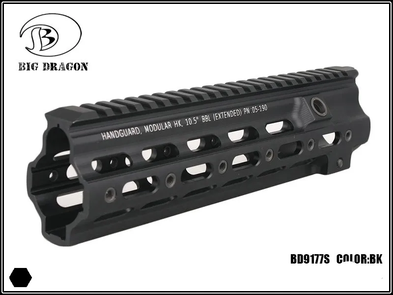 Большой SMR рельс G стиль 10,5 дюймов для HK416 - Цвет: BLACK 10.5 inch