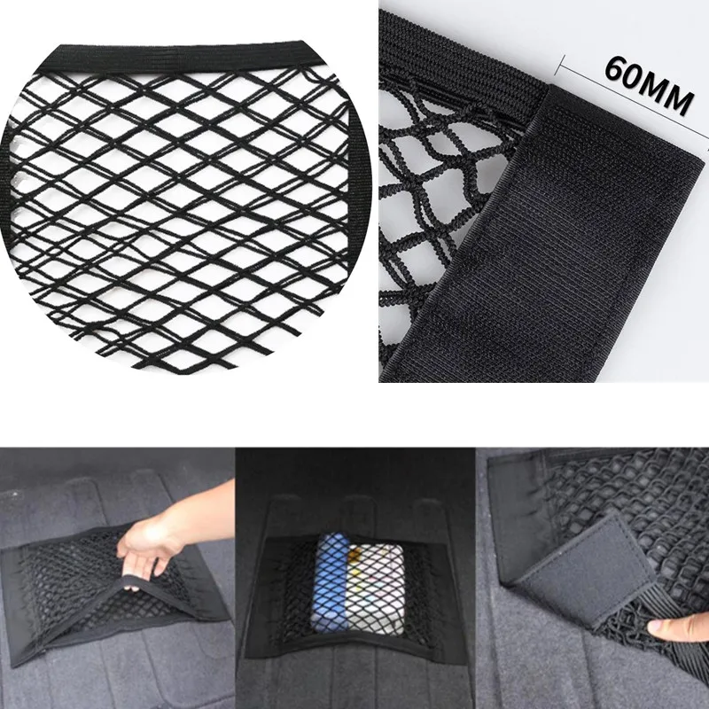 

Автомобильная сумка для хранения сидений для крепления на заднюю часть автомобиля, нейлоновая Автомобильная сумка на липучке, сетчатый кар...