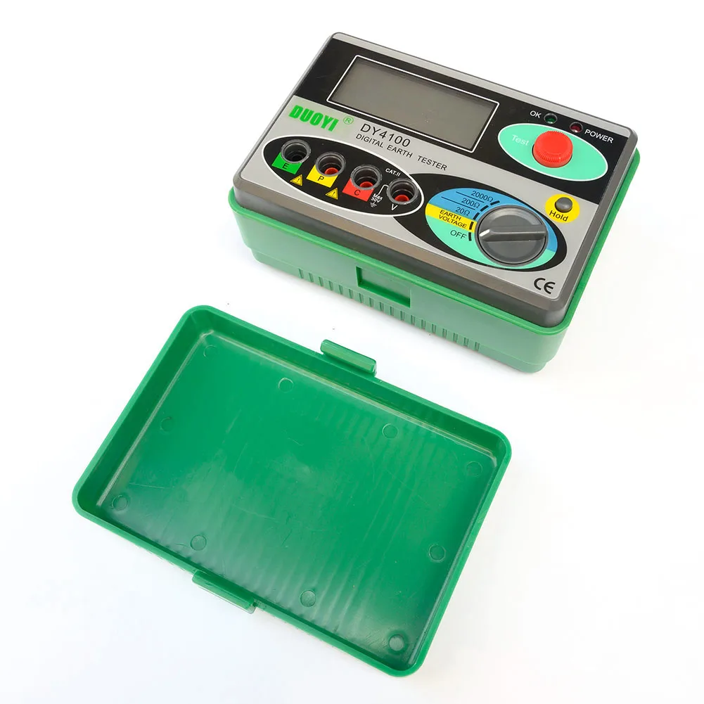 

Megger Meter Resistance Tester Digital Megohmmeter Earth Resistance Tester Ground 0-2000 Ohm Insulation Tools