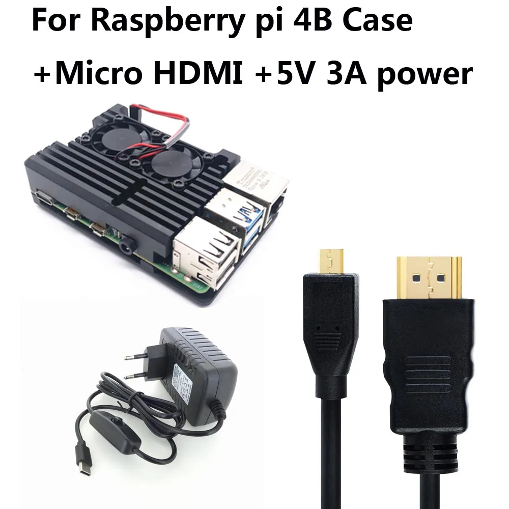 Официальный Raspberry Pi 4 Модель B макетная плата комплект ОЗУ 1 г/2 г/4 г 4 ядерный процессор 1,5 ГГц 3 Спидера, чем Pi 3B - Цвет: Бронза