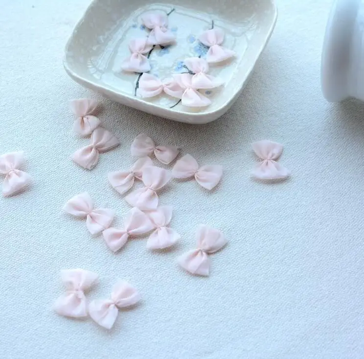 50 шт. оптовая продажа кружевная нашивка с бантом красивая Кружевная аппликация