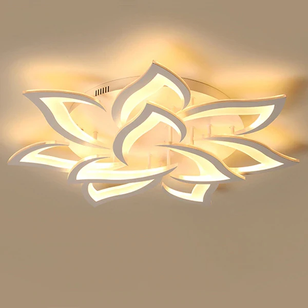 10 petals IRALAN люстра светильник s для гостиной блеск светильник спальня столовая домашний приложение контроль потолочный светильник ing светильник светильники - Цвет корпуса: 10 petals