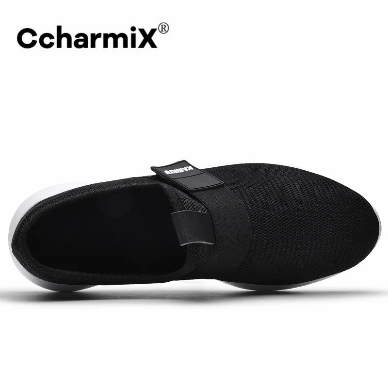 Большой Размеры унисекс кроссовки Для мужчин повседневная обувь слипоны дышащая