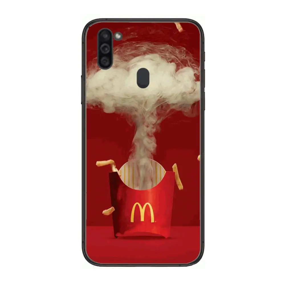 

Good-looking McDonald's Mobile Phone Case Hull For Samsung Galaxy M 10 20 21 31 30 60S 31S Black Shell Art Cell Cover TPU