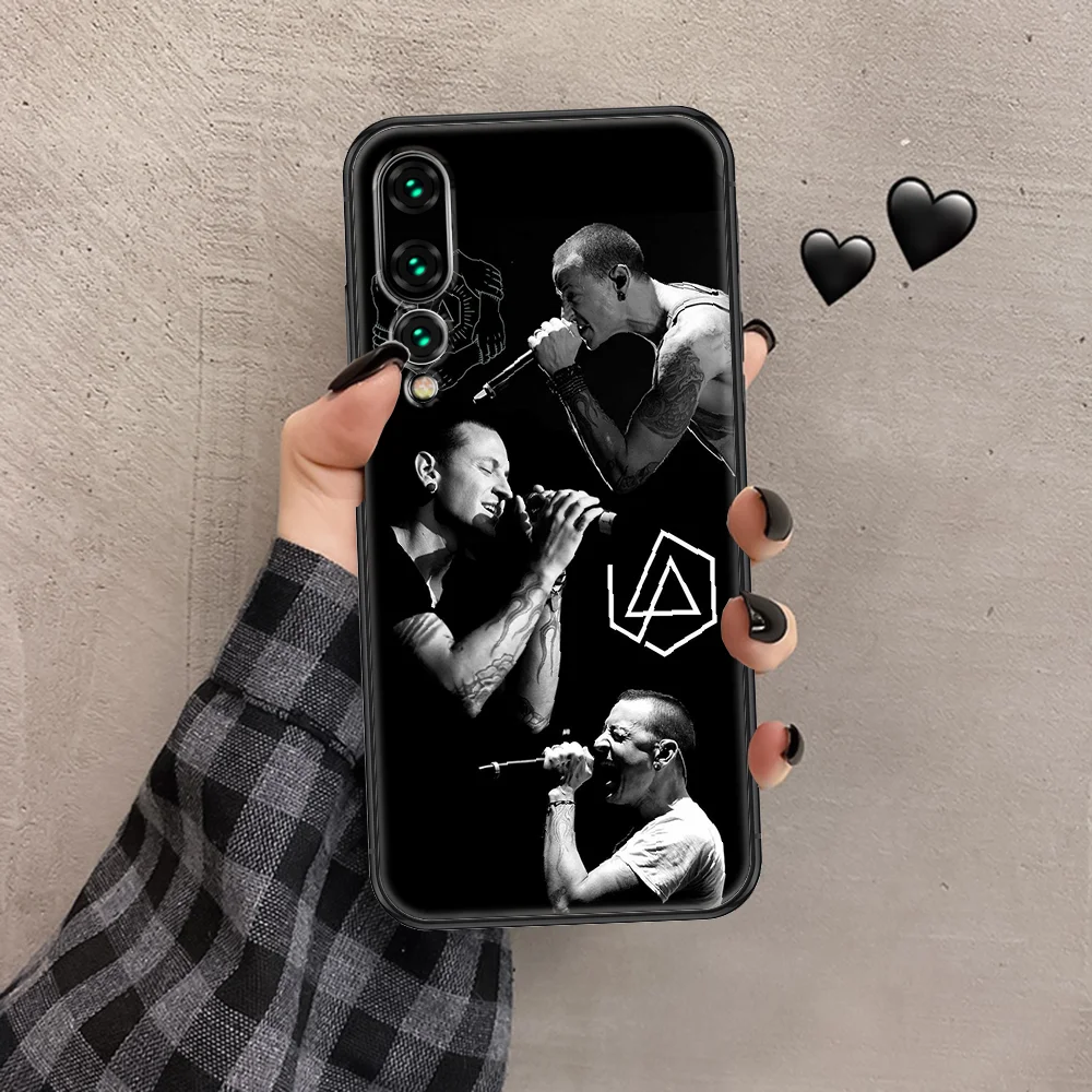 

linkin rock Phone case For Huawei P Mate P10 P20 P30 P40 10 20 Smart Z Pro Lite 2019 black luxury hoesjes silicone Etui pretty